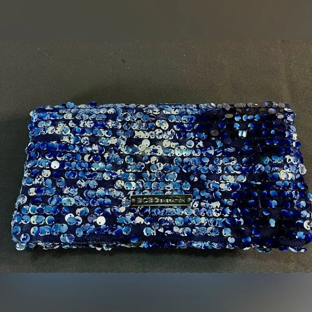 BCBGeneration - Blue sparkle clutch